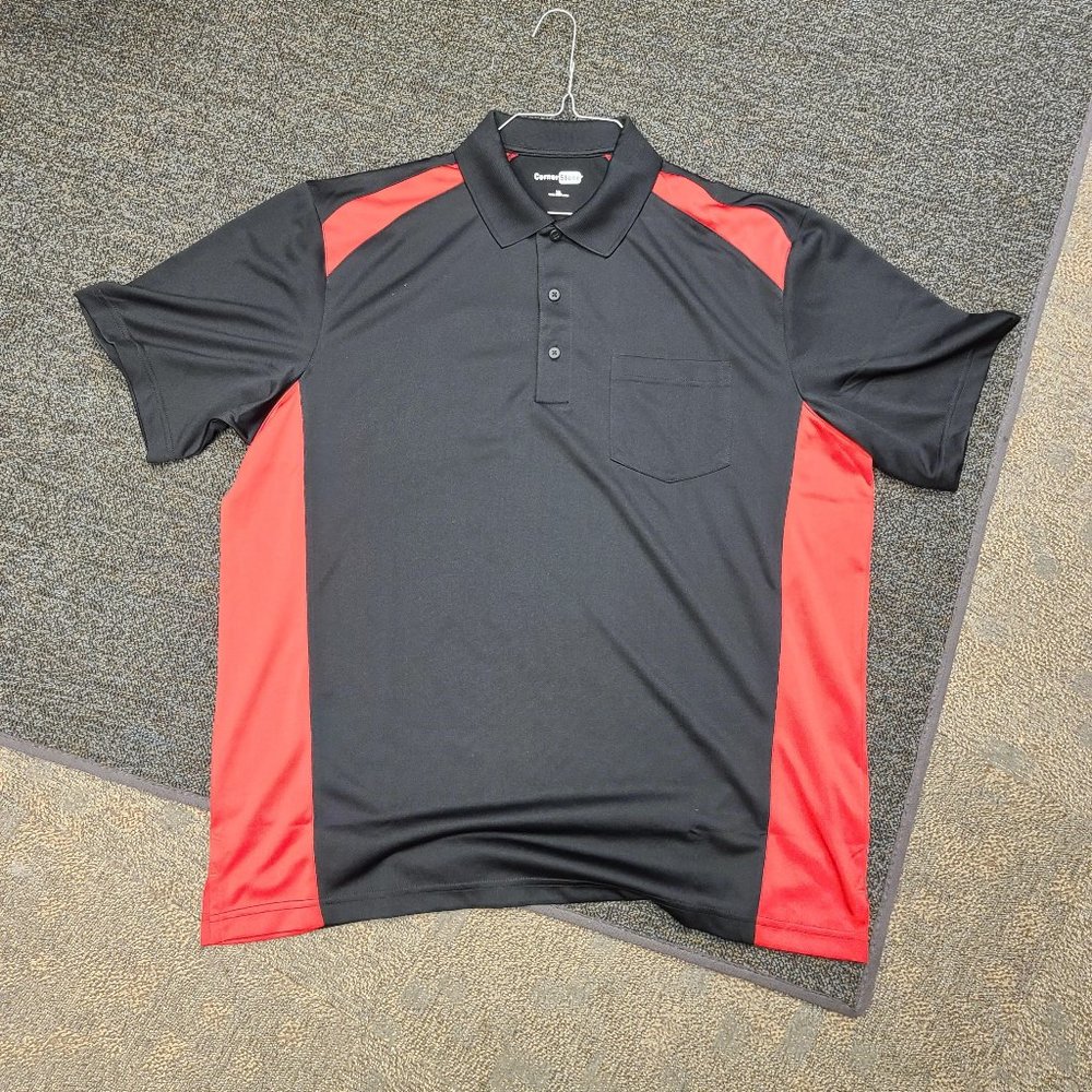 CornerStone® Select Snag-Proof Two Way Colorblock Pocket Polo